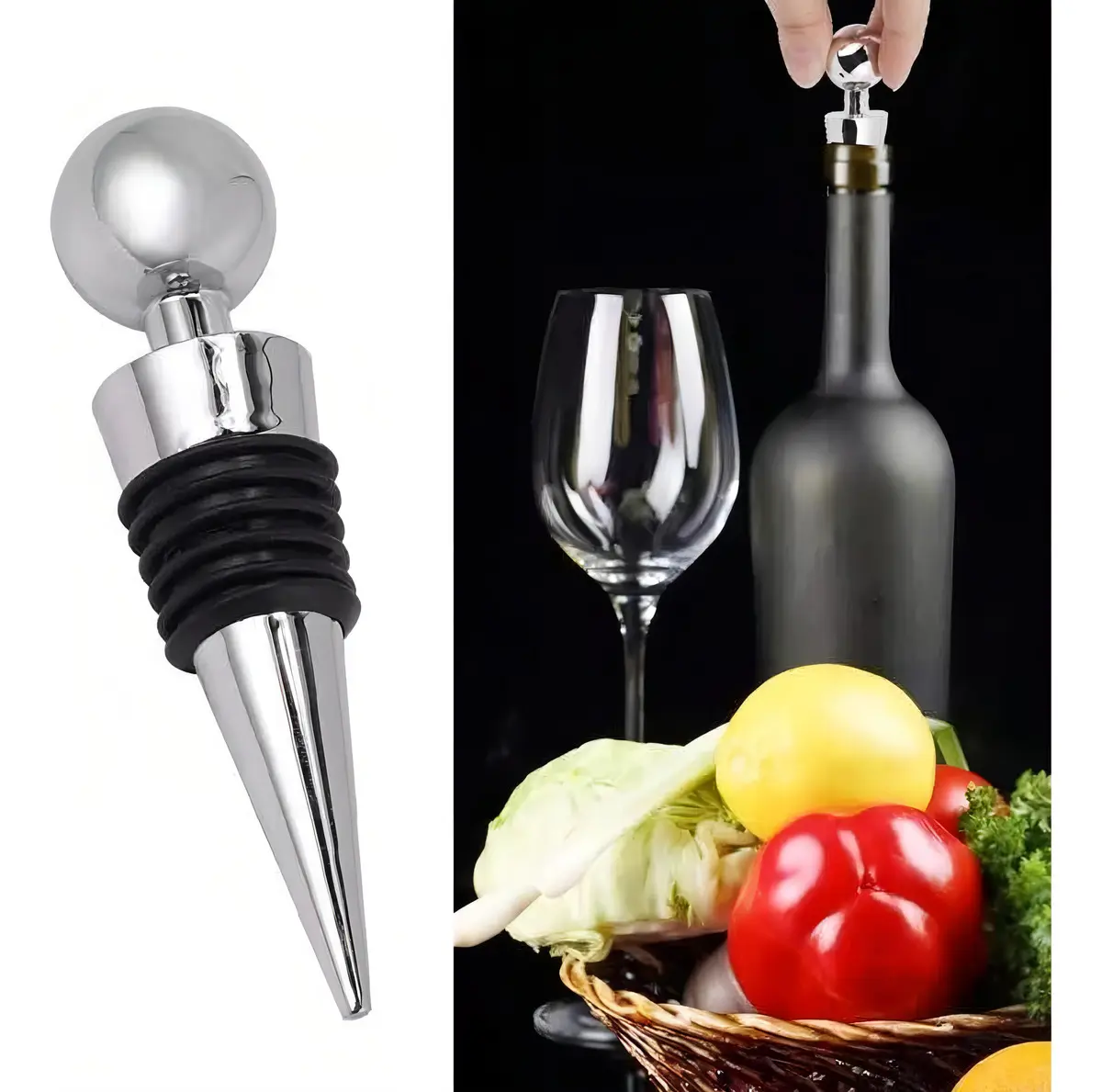 Set De Vino 4 Piezas Sacacorcho Y Accesorios Para Vino