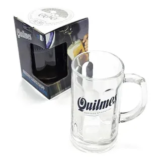 Vaso Chop Quilmes Clásico Vidrio 473 Ml En Caja