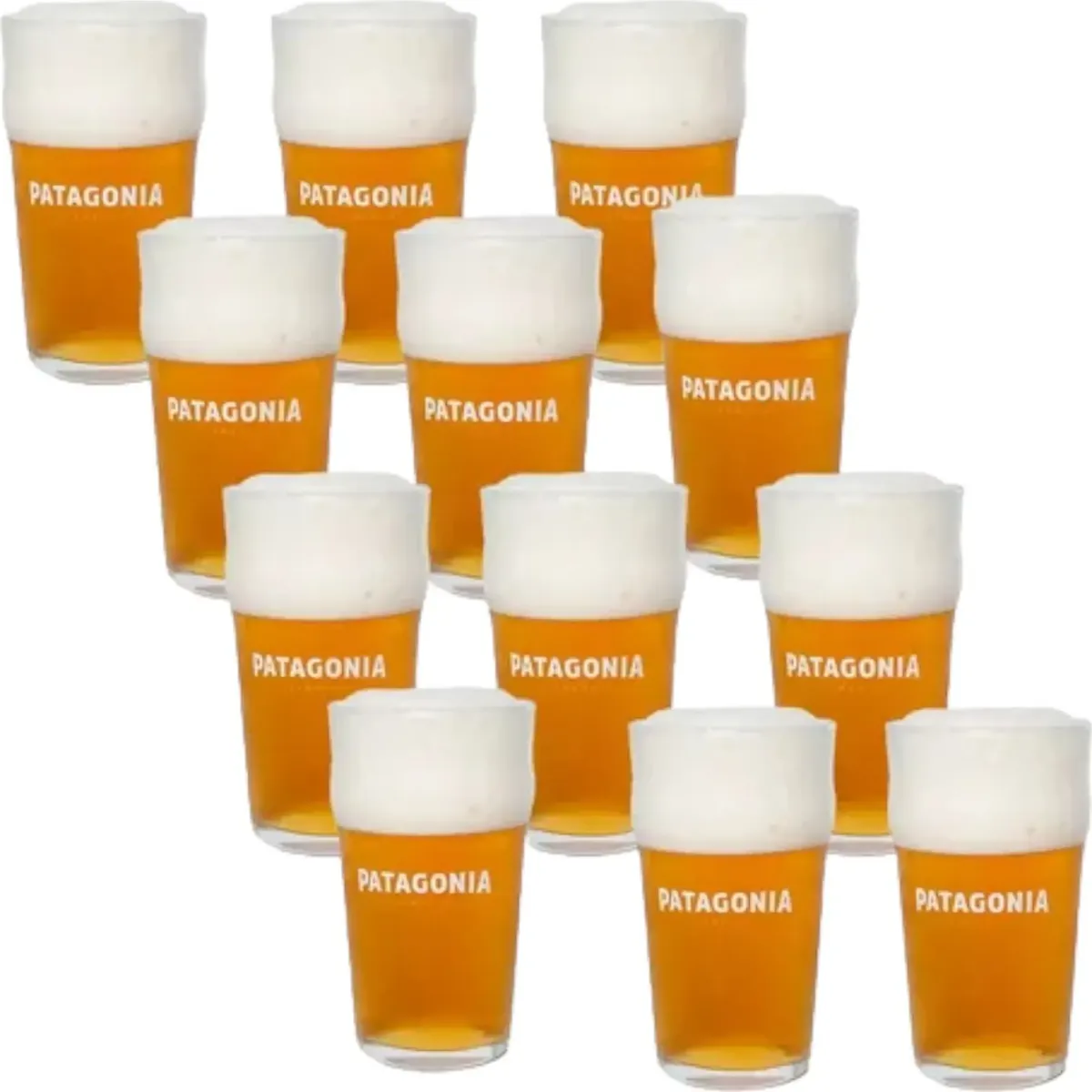 Pack 12 Vasos Patagonia Nonica 500 ML Vidrio