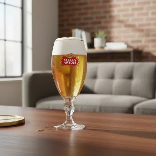 Pack 2 Copas Stella Artois 500 ml Borde Dorado